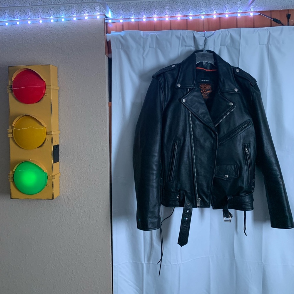 Milwaukee Leather Police Style Leather Jacket